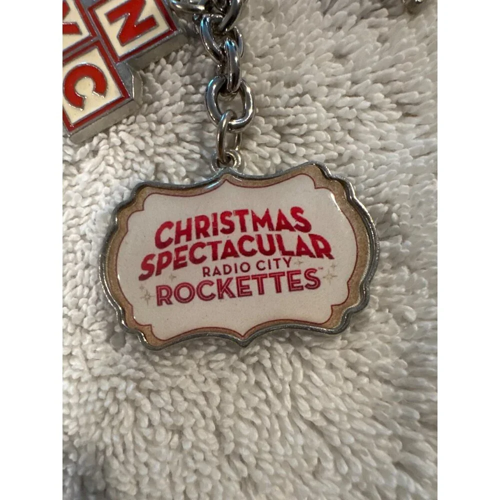 Christmas Spectacular Radio City Rockettes NYC Keychain With Charms